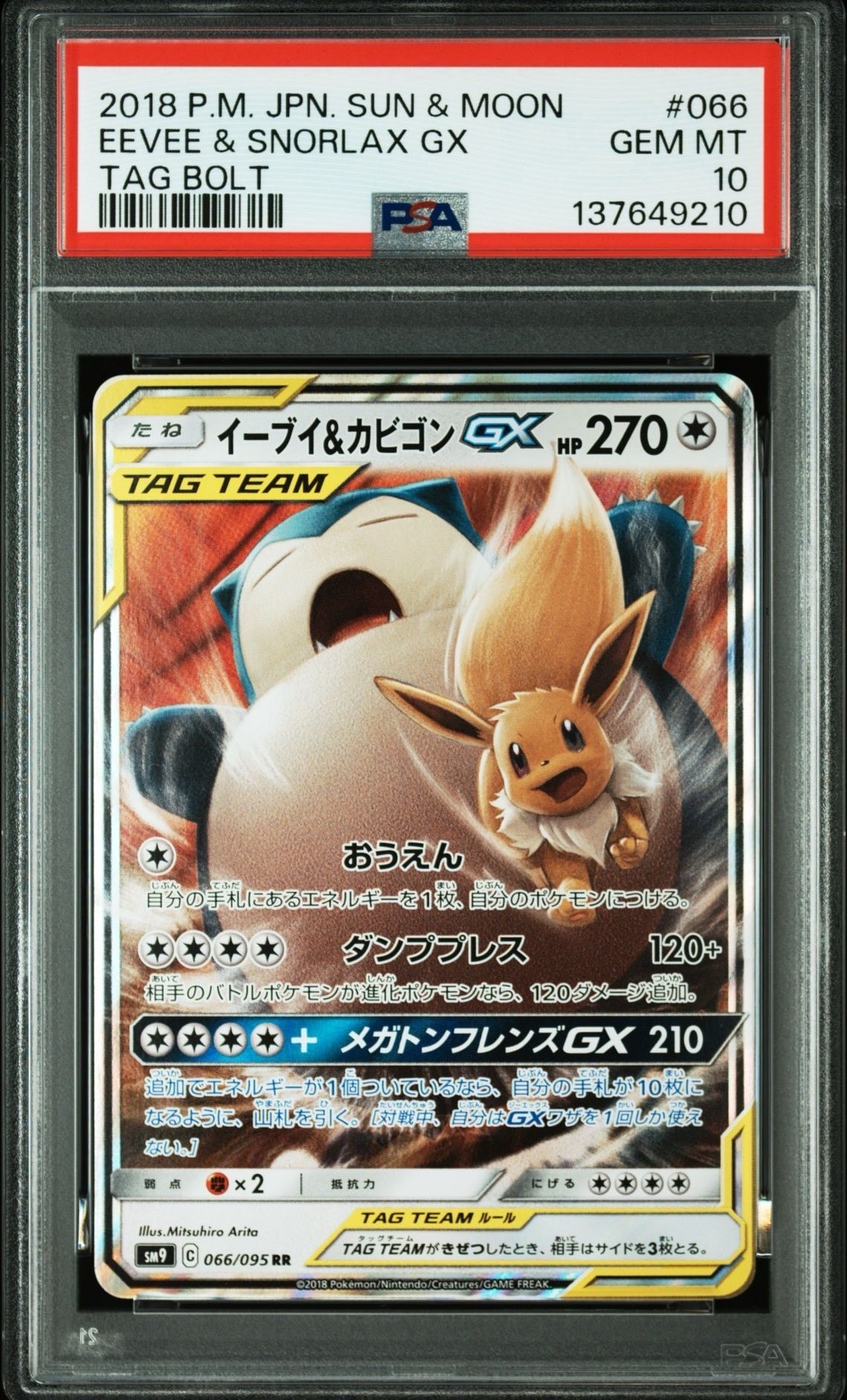 イーブイ&カビゴンGX RR [SM9 066/095](拡張パック「タッグボルト」)