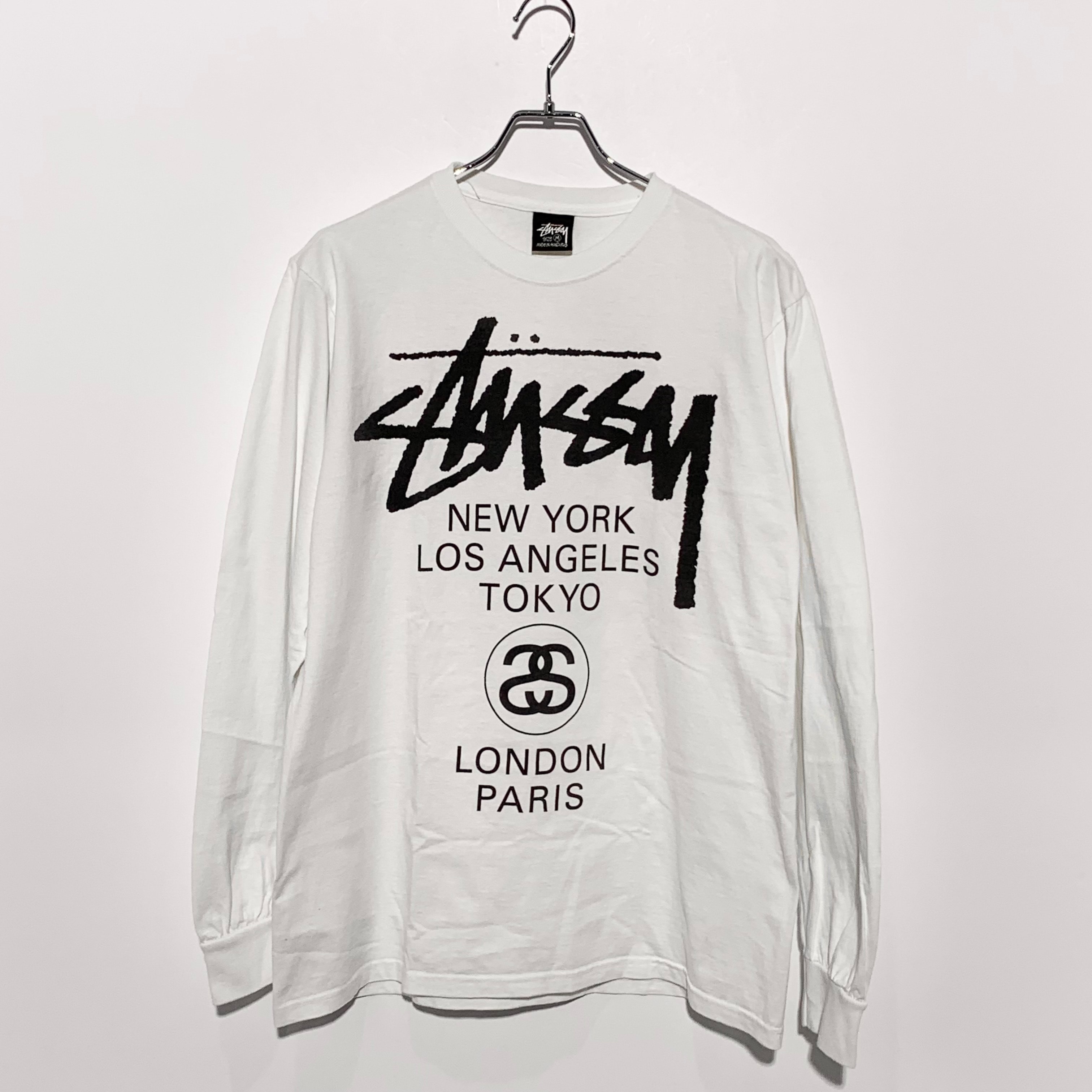 Stussy World Tour LS Tee "White"
