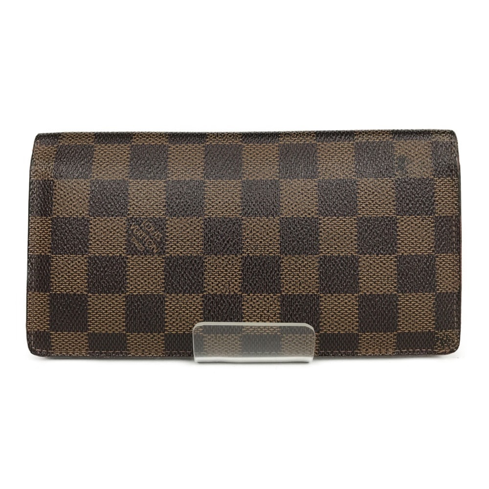 LOUIS VUITTON ルイヴィトン ダミエ ポルトフォイユ・ブラザ 二つ折り長財布  N60017 ブラウン TS1132