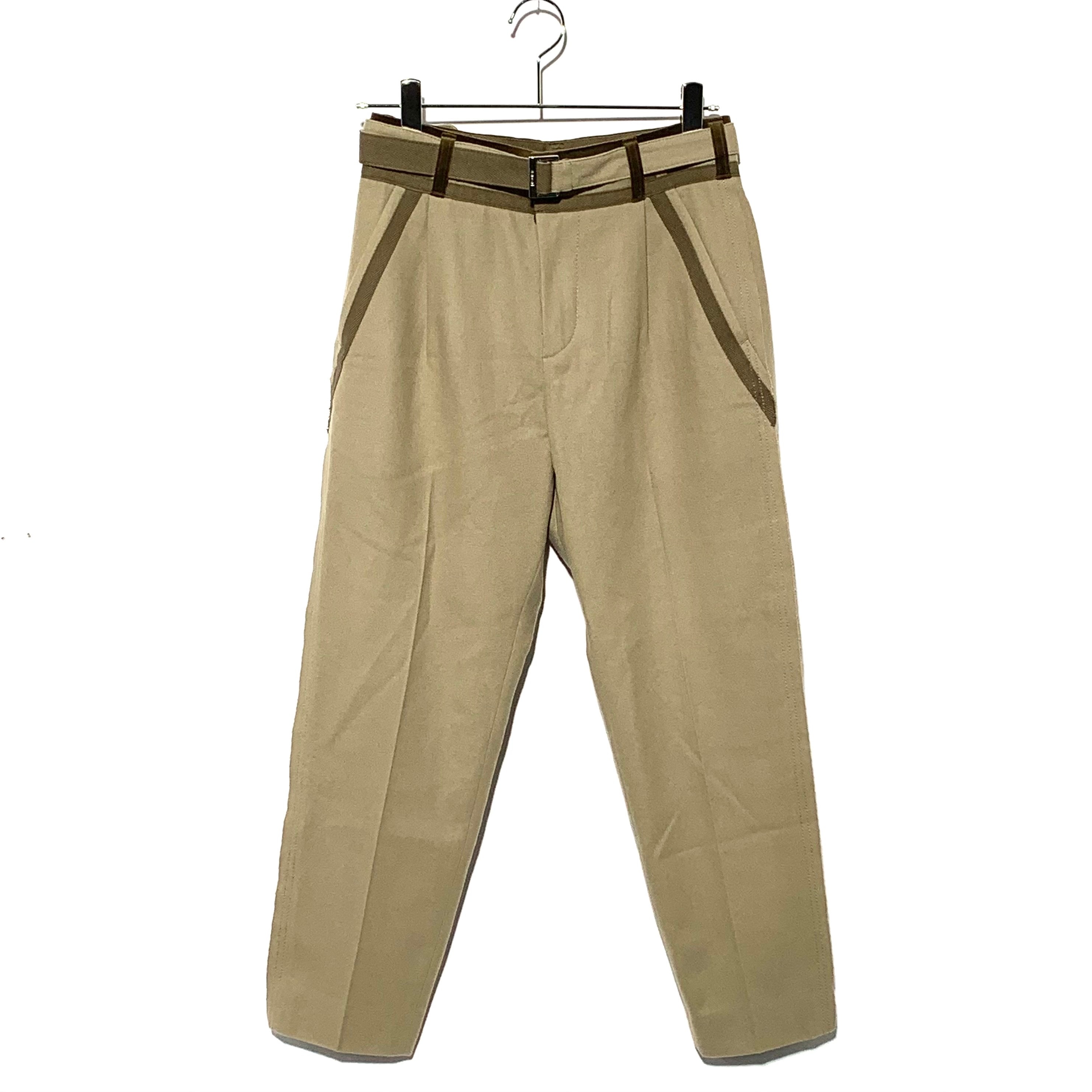 B (目立った傷や汚れなし)】sacai 21AW Wool Melton Pants 