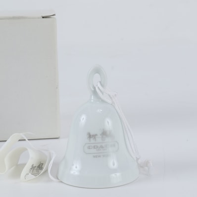 ■極美品 コーチ 限定品 陶器製 風鈴 ベル インテリア 装飾品 おしゃれ