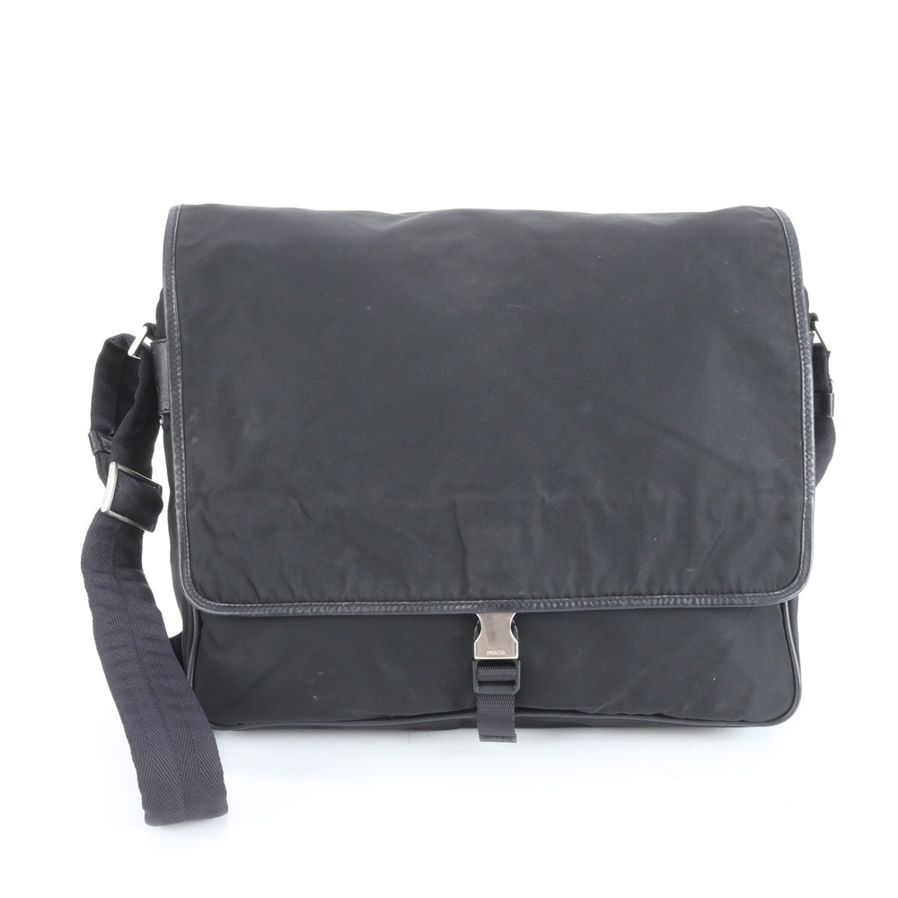 ■美品 プラダ テスート ナイロンショルダーバッグ レザー×ナイロン