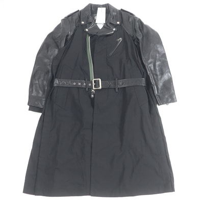 未使用品 サカイ ショット Leather Suiting Coat 1