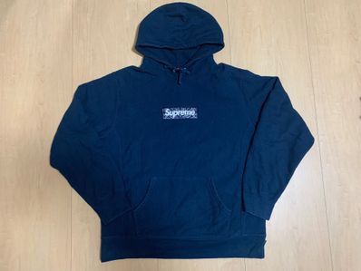 Supreme Bandana Box Logo Hooded Sweatshirt "Navy"