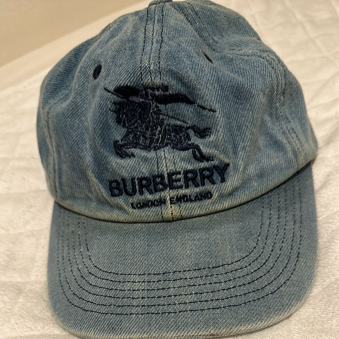 Supreme / Burberry Denim 6 Panel "Blue"