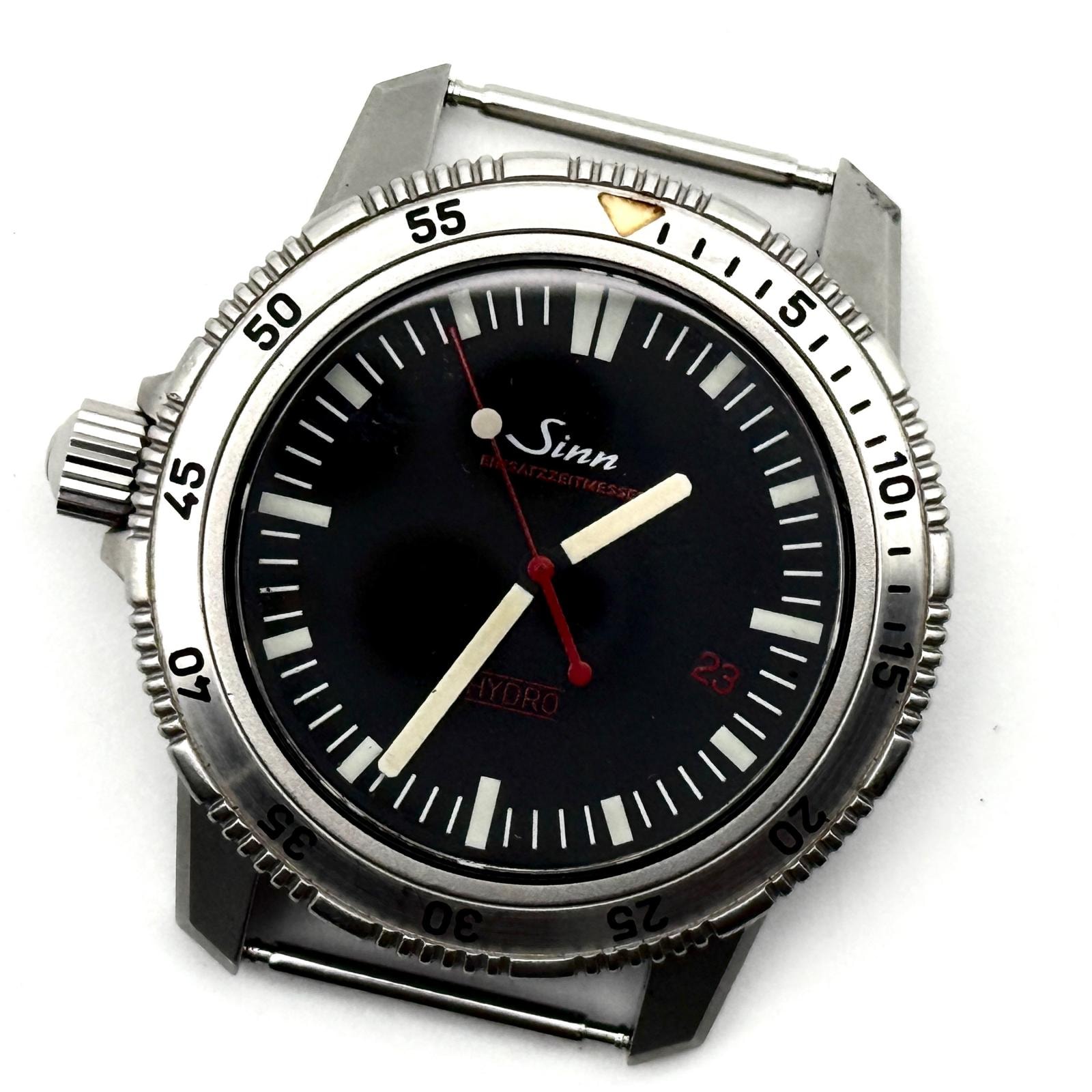 D (傷や汚れあり)】Sinn ジン HYDRO 403.EZM2 ブラック QZ メンズ
