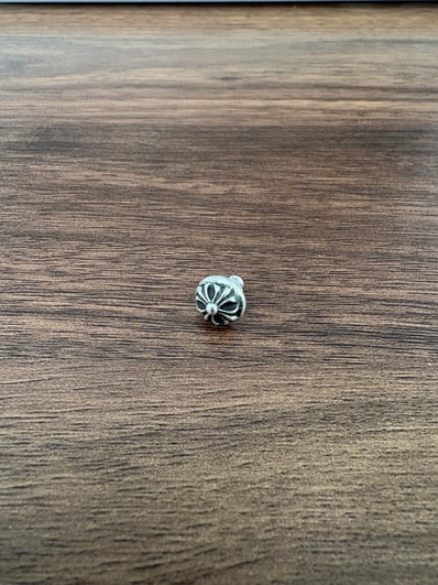 Chrome Hearts Cross Ball Stud Earrings "Silver"