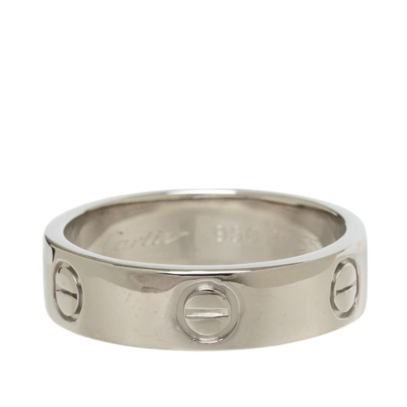 カルティエ ラブリング クラシックモデル 指輪 #55 シルバー Pt950 プラチナ レディース CARTIER 中古