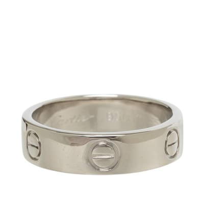 カルティエ ラブリング クラシックモデル 指輪 #55 シルバー Pt950 プラチナ レディース CARTIER 中古