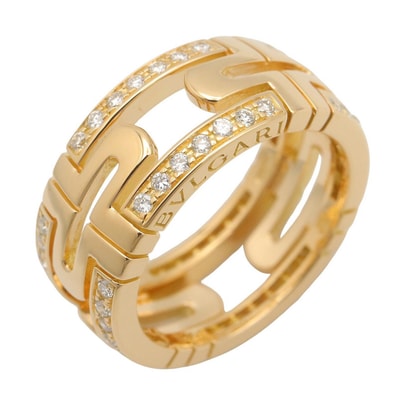 ブルガリ BVLGARI パレンテシ ダイヤ リング リング・指輪 ジュエリー K18(イエローゴールド) ダイヤモンド レディース クリア系 / ゴールド系 【中古】
