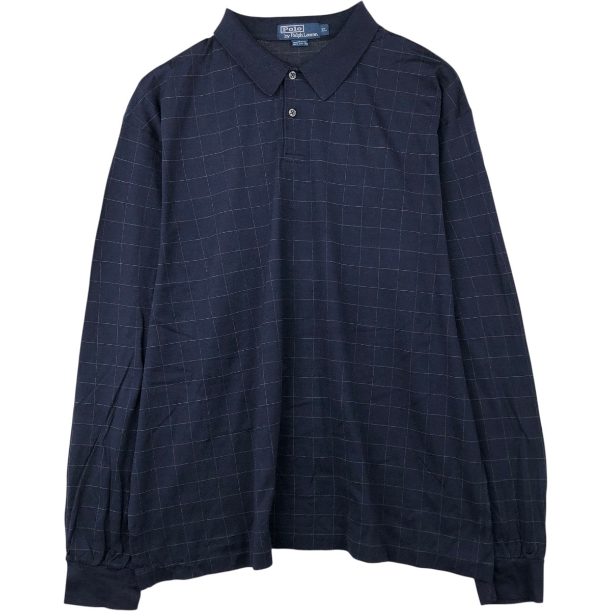 古着 ラルフローレン Ralph Lauren POLO by Ralph Lauren 長袖 チェック ポロシャツ メンズXL相当/eaa667603