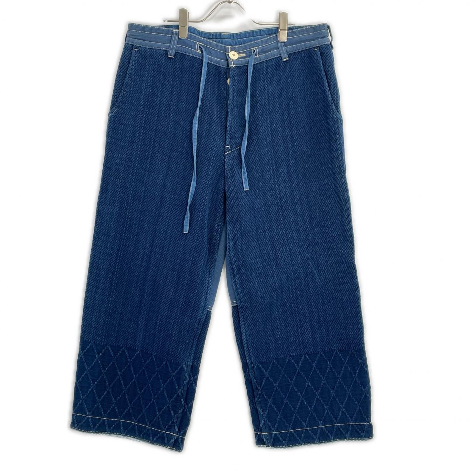 ポータークラシック インディゴブルー 刺し子 KENDO 剣道 PANTS パンツ M