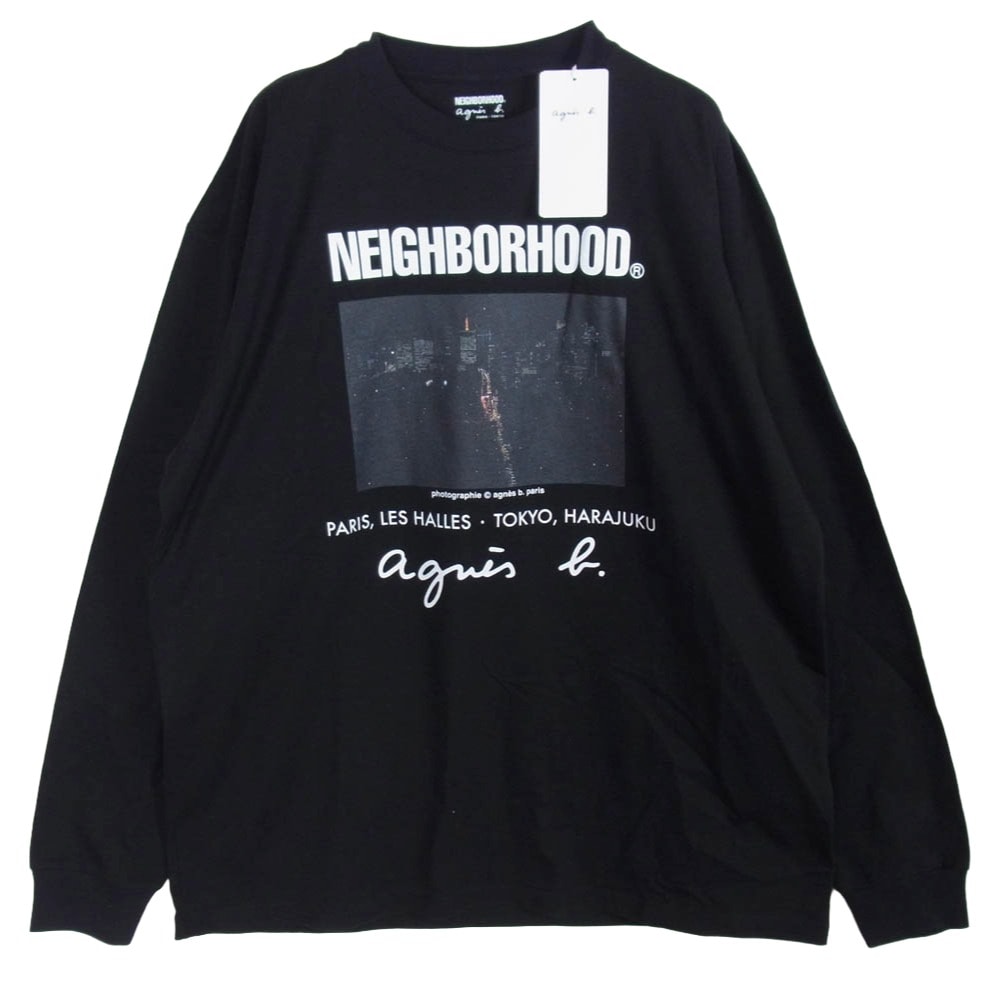 NEIGHBORHOOD ネイバーフッド Tシャツ 25AW EDK5SFK4 252727ON-CSM06S NH X AGNES B. . CREWNECK LS-2 アニエスベー Wネーム 長袖 Tシャツ ロンT XL【新古品】【未使用】【中古】