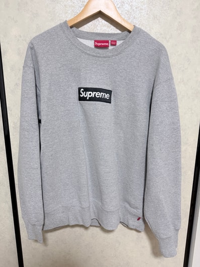 Supreme Box Logo Crewneck "Heather Grey" (22FW)