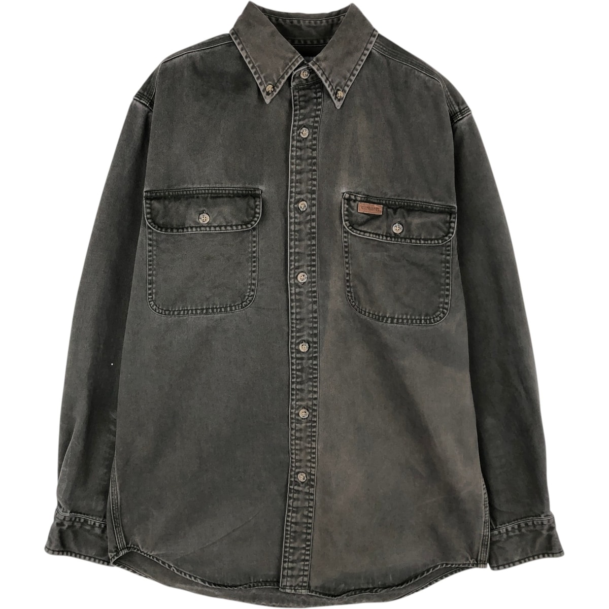古着 00年代 カーハート Carhartt 長袖 ボタンダウン ワークシャツ メンズS相当/eaa633548