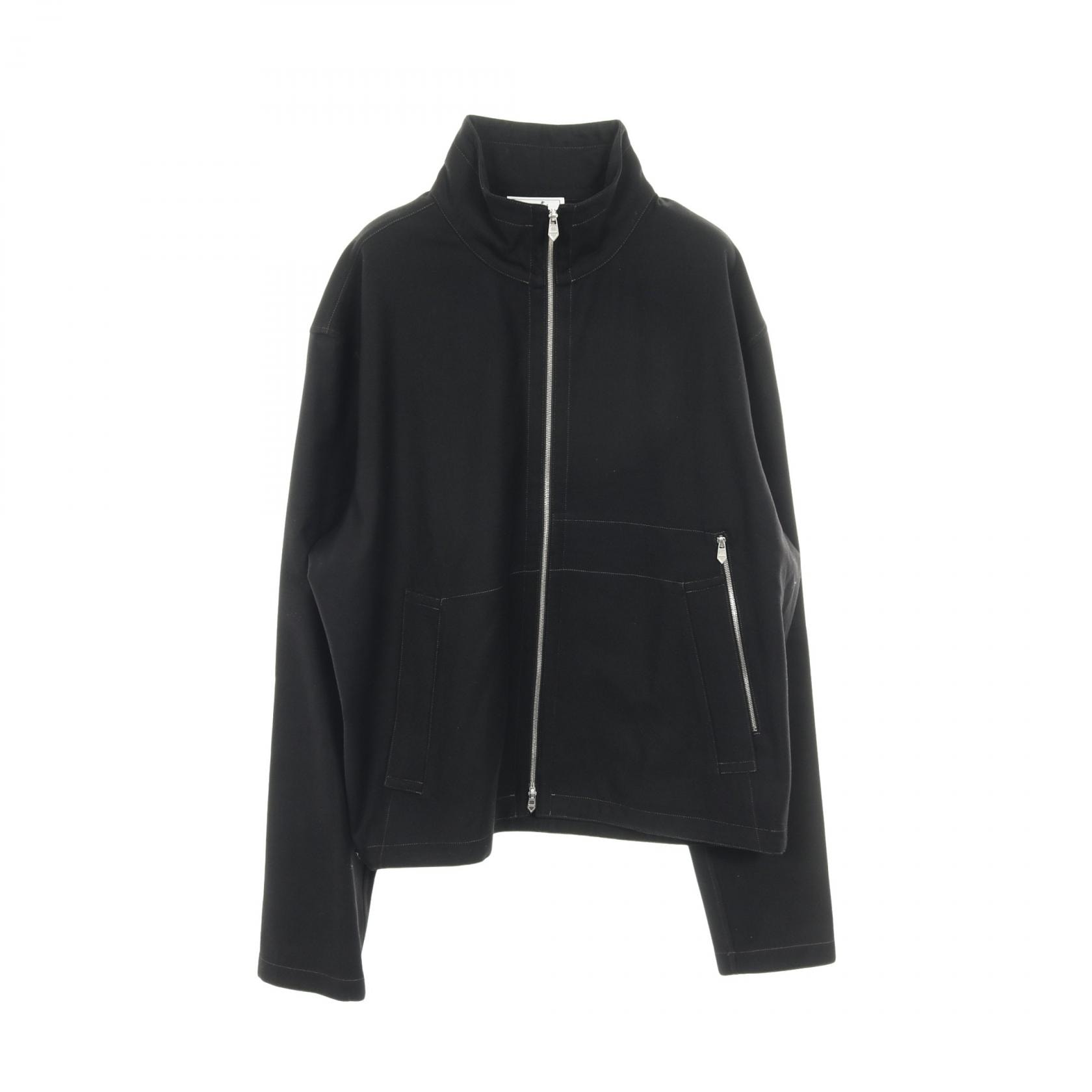 エルメス HERMES ジップアップ カーディガン 衣料品 トップス コットン メンズ ブラック系 H566140 【中古】