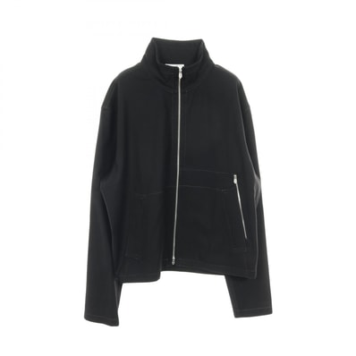 エルメス HERMES ジップアップ カーディガン 衣料品 トップス コットン メンズ ブラック系 H566140 【中古】