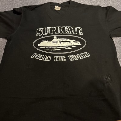 Supreme / Corteiz Rules The World Tee "Black"