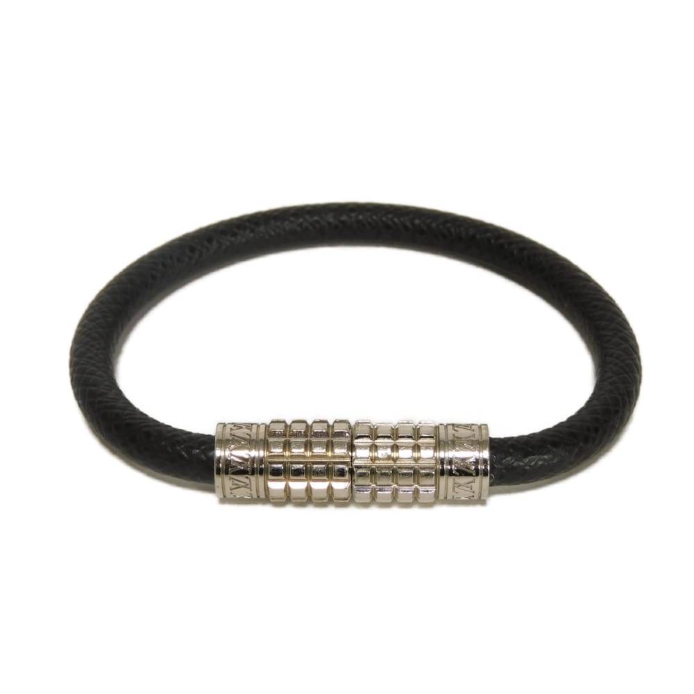 LOUIS VUITTON ルイ・ヴィトン ブラスレ ディジット LVロゴ シルバー 差し込み式 タイガ アルドワーズ ブレスレット M6630D