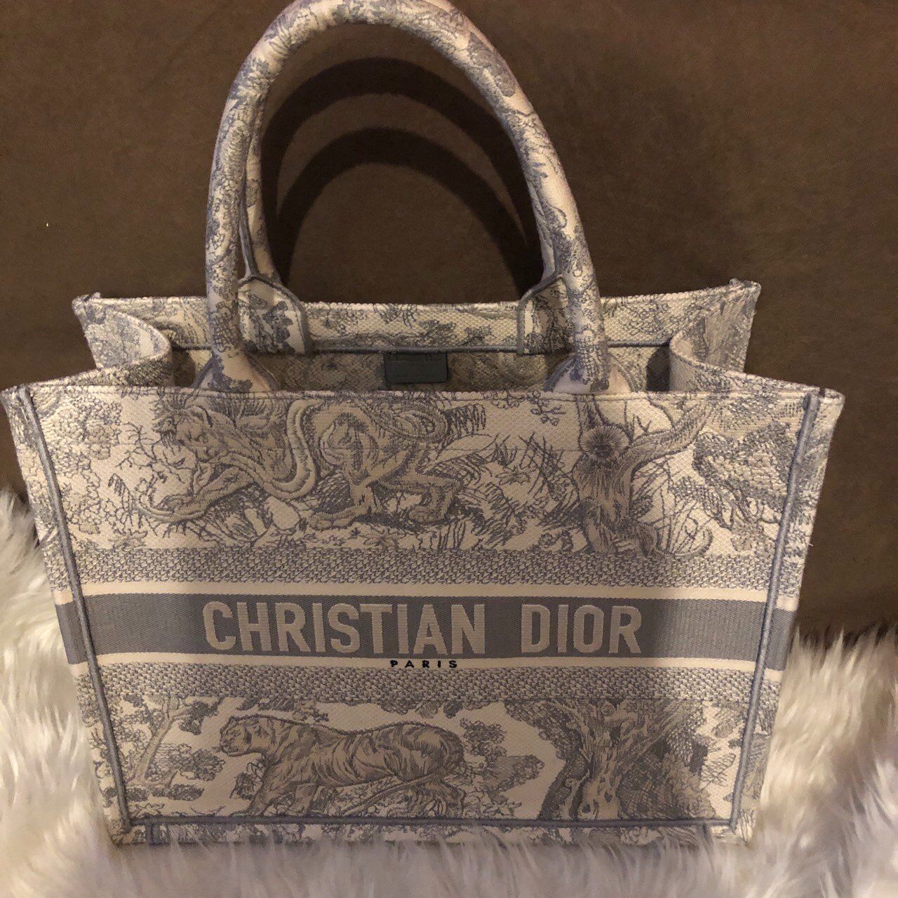 Dior Medium Dior Book Tote "Gray"