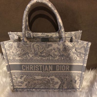 Dior Medium Dior Book Tote "Gray"