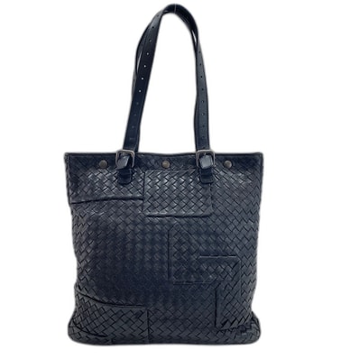 ボッテガヴェネタ BOTTEGAVENETA イントレチャート トートバッグ レザー【中古】