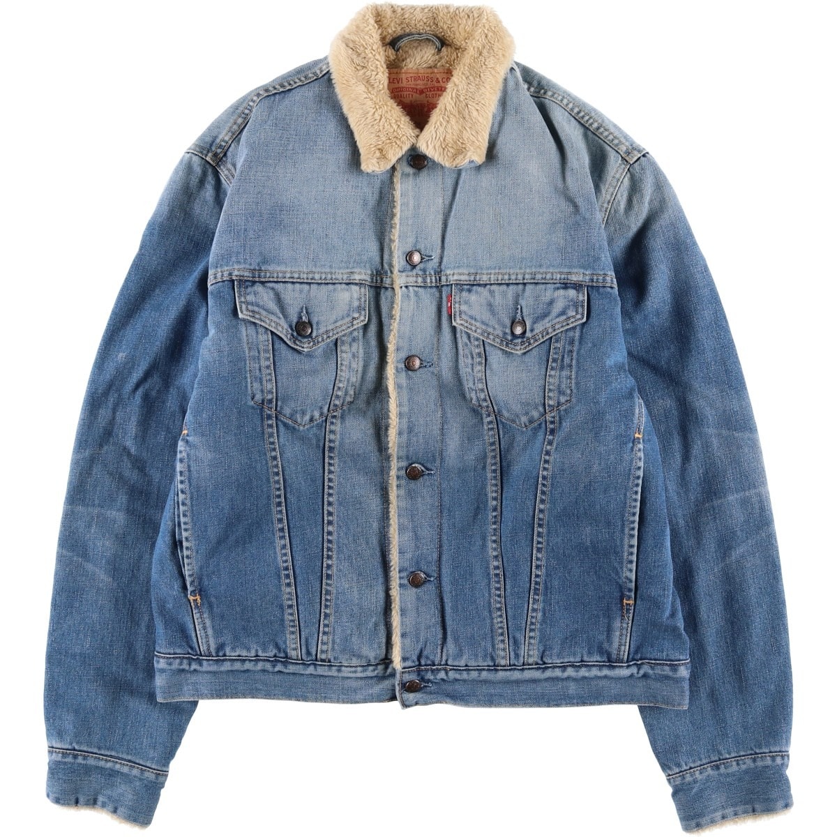 古着 リーバイス Levi's ユーロモデル 中綿入り デニムボアジャケット メンズXL相当/eaa616845