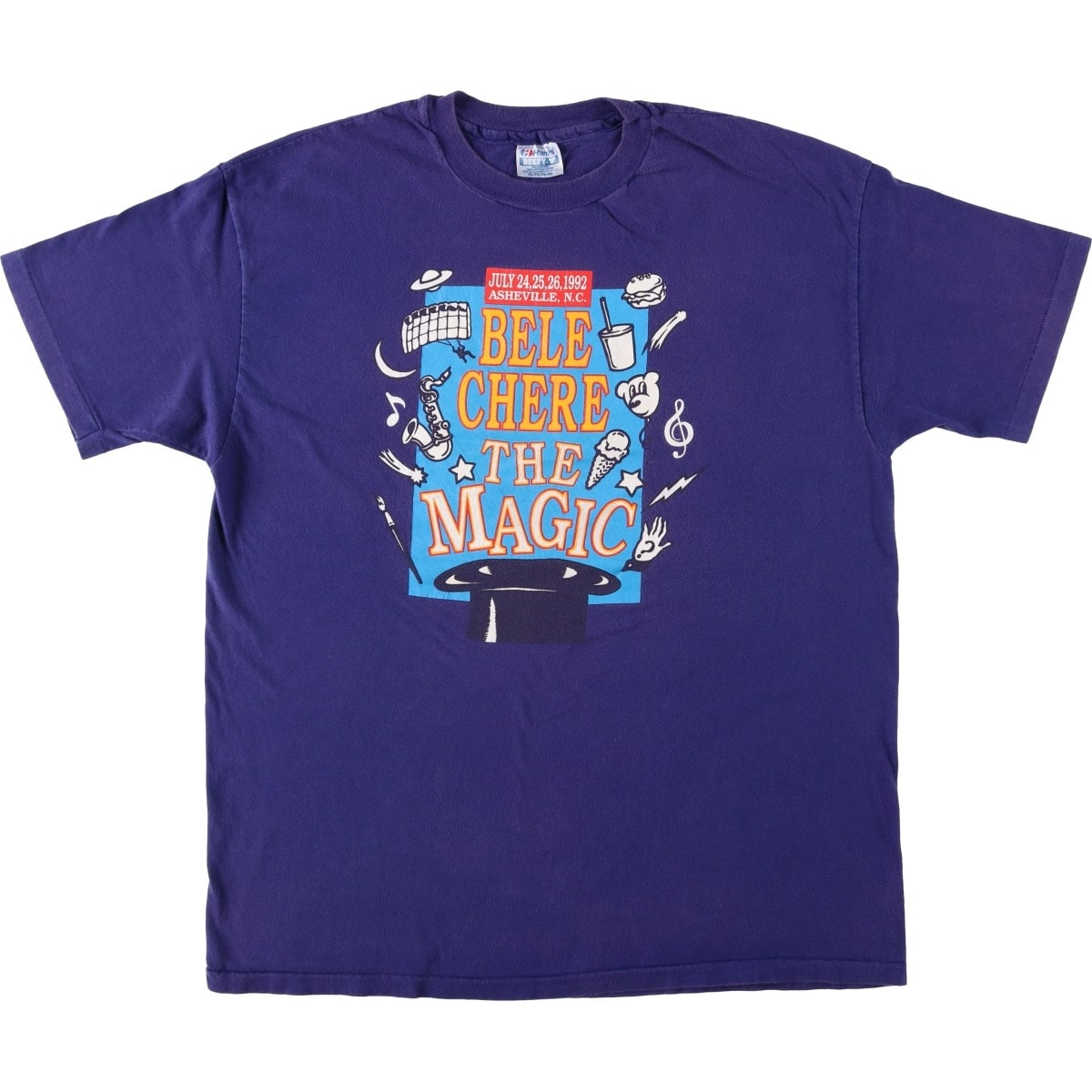 古着 90年代 ヘインズ Hanes BEEFY-T 青タグ プリントTシャツ USA製 メンズXL相当 ヴィンテージ/eaa642224