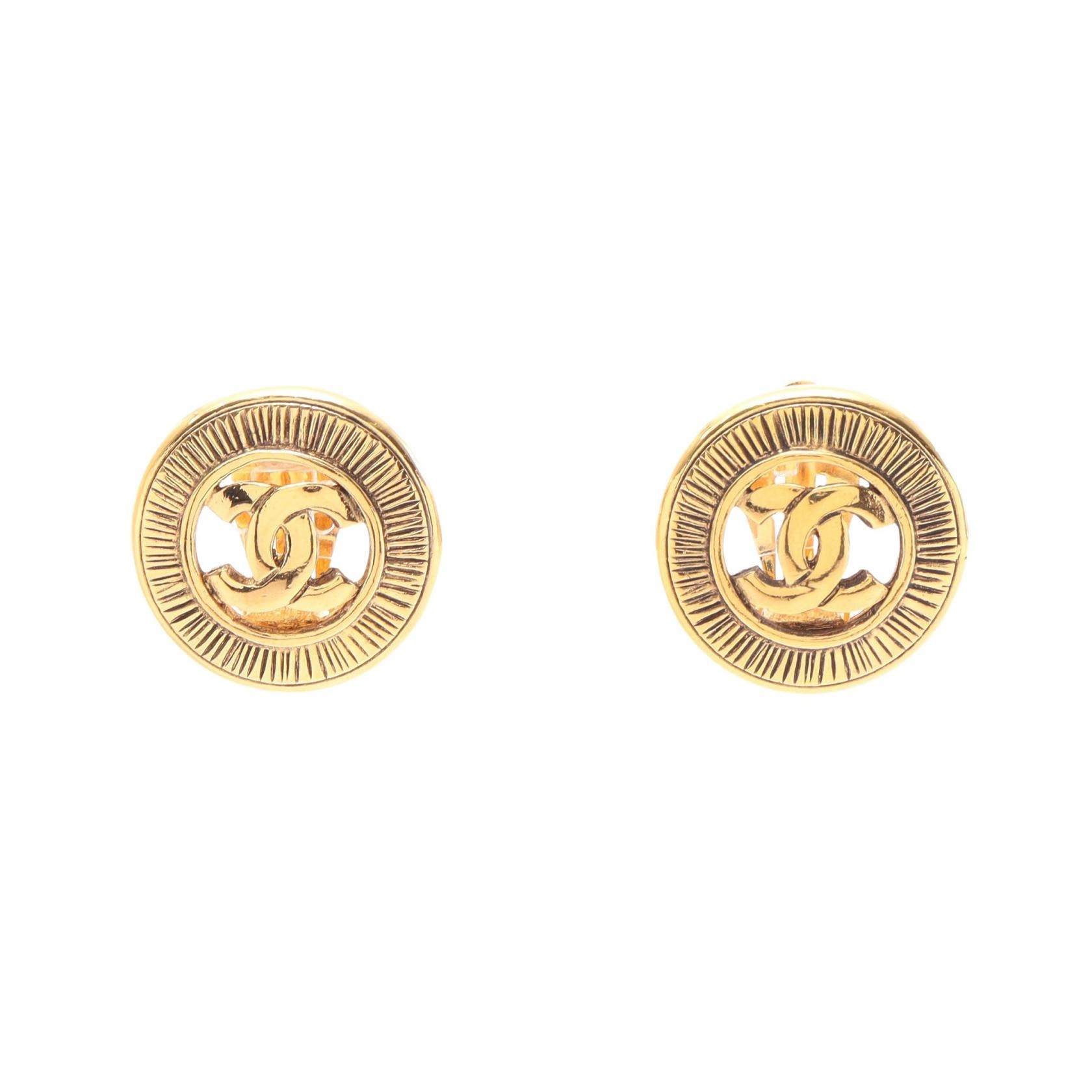 シャネル CHANEL ココマーク イヤリング ジュエリー GP(ゴールドメッキ) レディース ゴールド系 【中古】