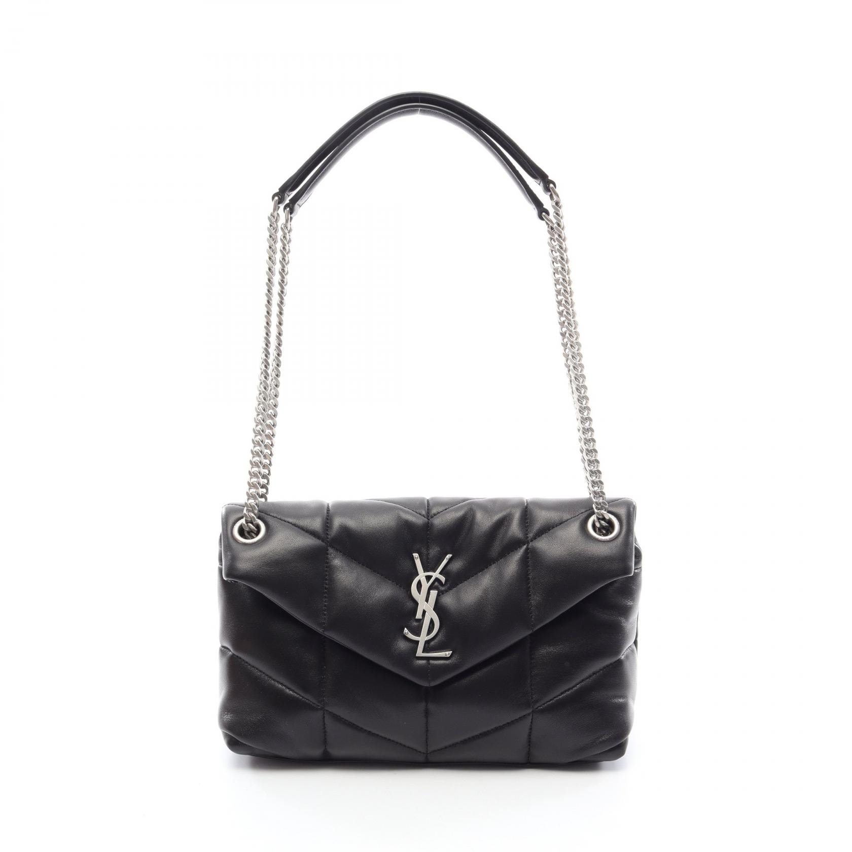 サンローランパリ SAINT LAURENT PARIS ルル パファー ショルダーバッグ バッグ レザー レディース ブラック系 5774761EL001000 【新品】