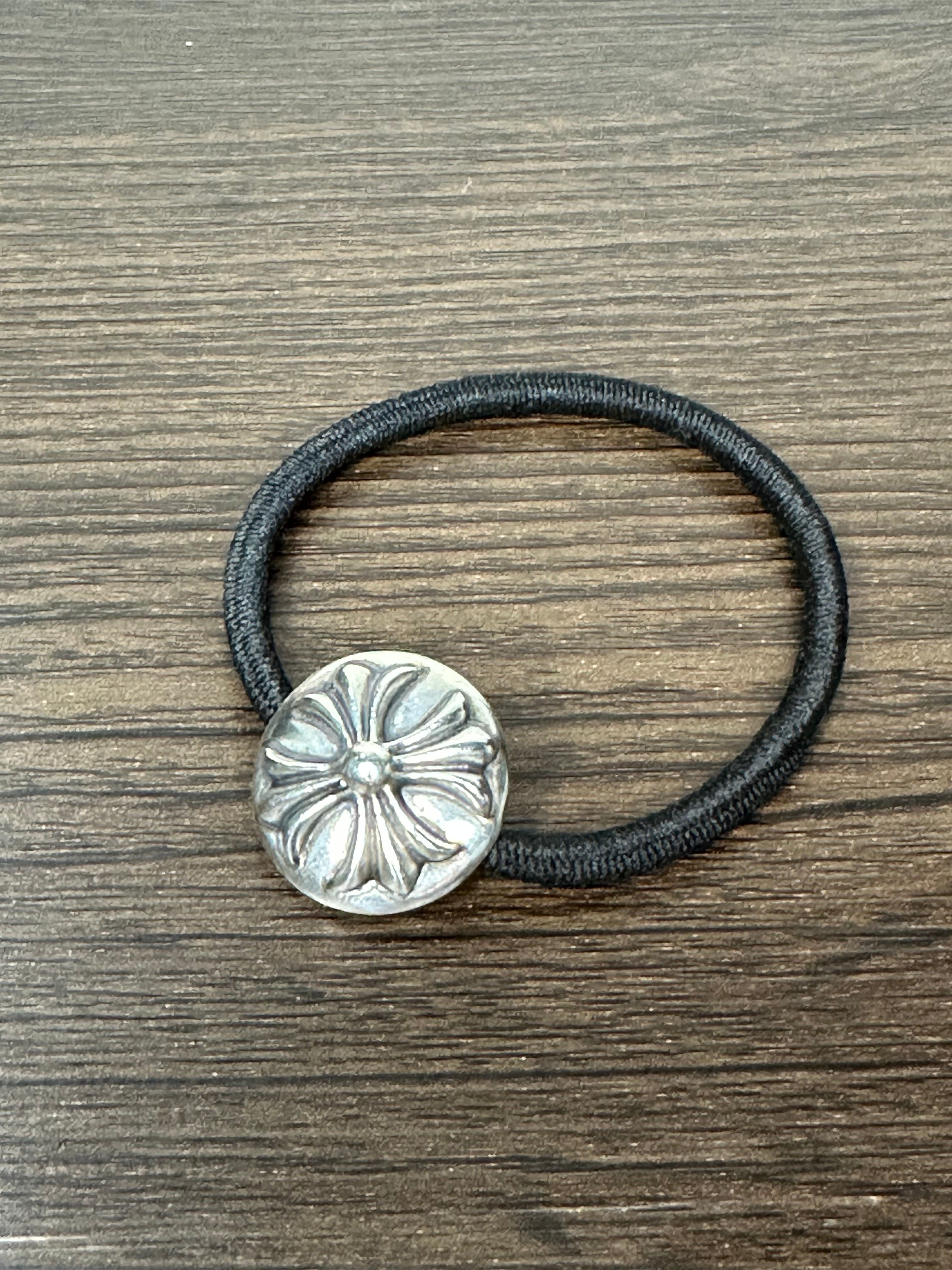 Chrome Hearts Hair Band # 2 Cross Bracelet "Black"