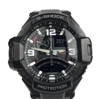 CASIO カシオ G-SHOCK Gショック 腕時計 デジアナウォッチ ステンレススチール GA-1000FC ブラック