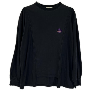 モンクレール ×Palm Angeis ブラック MAGLIA GIROCOLLO 長袖Tシャツ 表記なし