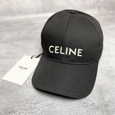 CELINE Baseball Cap In Cotton "Black"