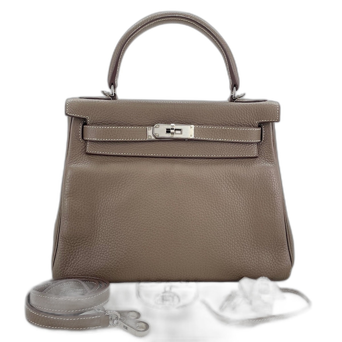 エルメス HERMES ケリー28 シルバー金具 トゴレザー ハンドバッグ【中古】