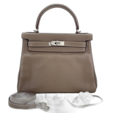 エルメス HERMES ケリー28 シルバー金具 トゴレザー ハンドバッグ【中古】