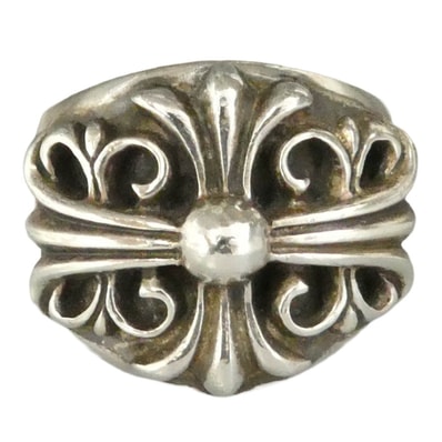 CHROME HEARTS クロムハーツ(原本有) KEEPER RING キーパーリング シルバー系 25号【中古】