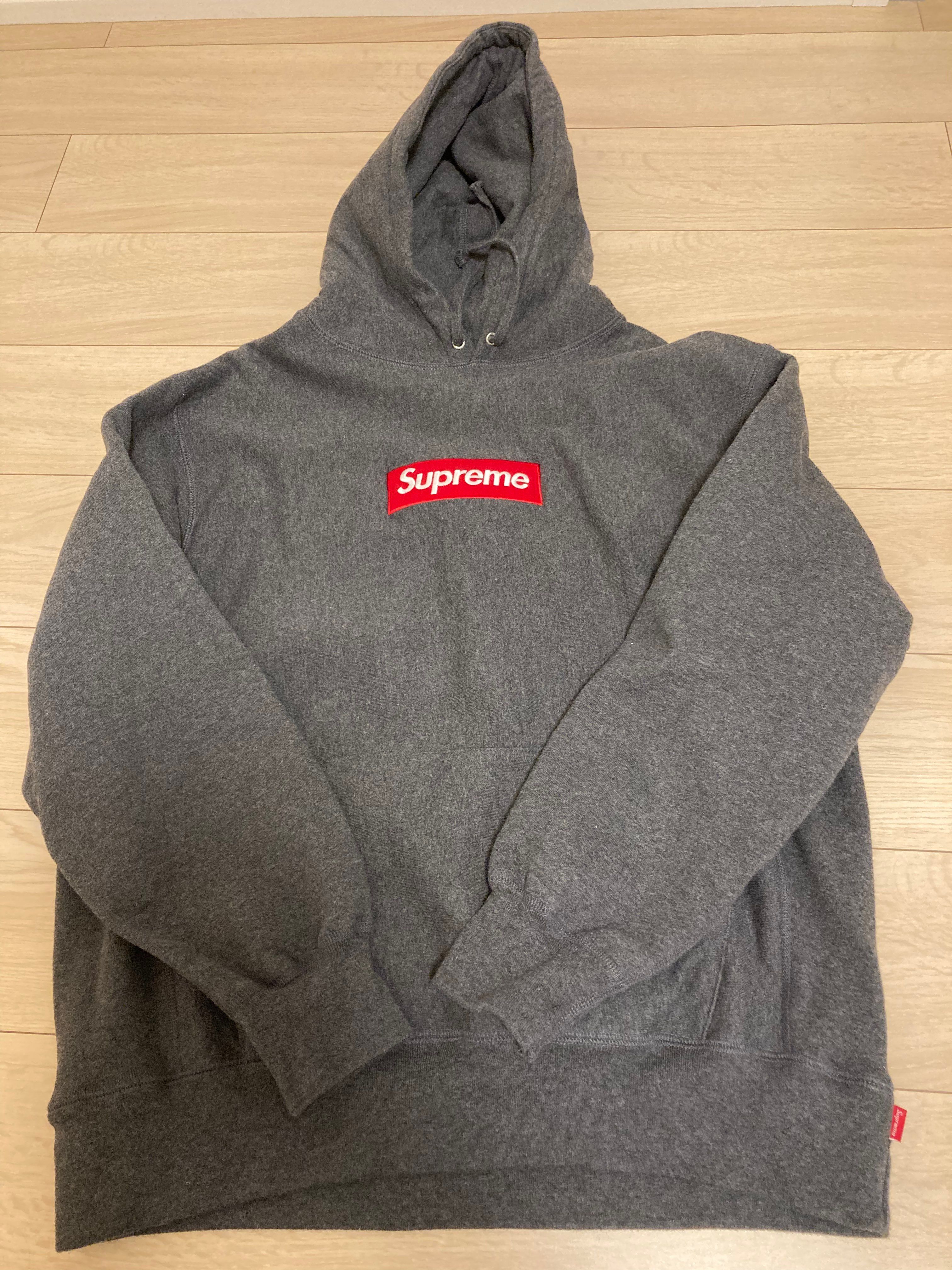 Supreme Box Logo Hooded Sweatshirt "Charcoal" (21FW)