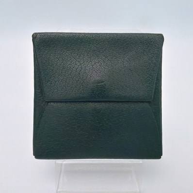 HERMES エルメス バスティア コインケース 小銭入れ 財布 シェーブル U刻印 2022年製 ダークグリーン