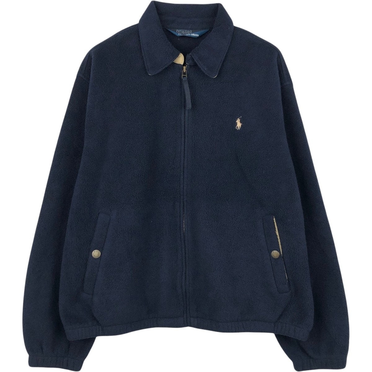 古着 ラルフローレン Ralph Lauren POLO by Ralph Lauren スイングトップタイプ フリースジャケット メンズL相当/eaa655356