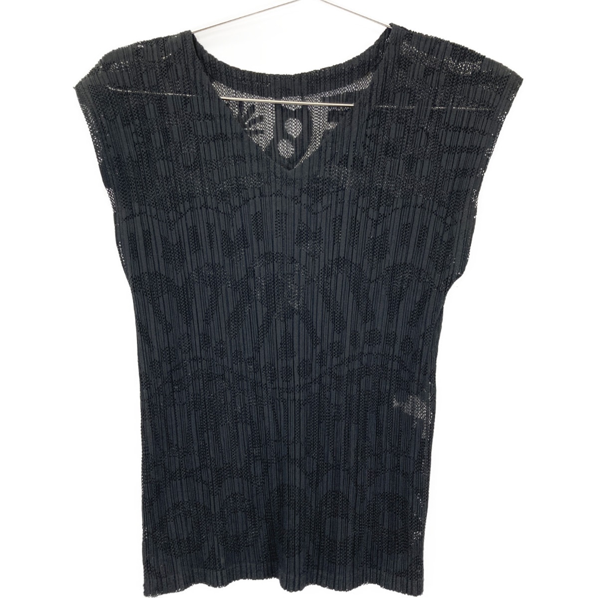 プリーツプリーズ 16SS PP61-JK743 ﾌﾞﾗｯｸ ﾌﾟﾘｰﾂ ﾃﾞｻﾞｲﾝ ﾉｰｽﾘｰﾌﾞﾄｯﾌﾟｽ 3