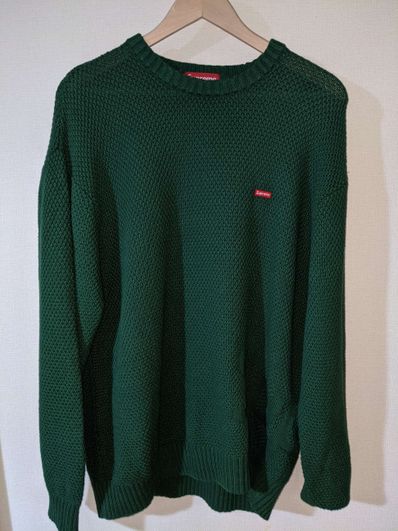 Supreme Textured Small Box Sweater "Green"
