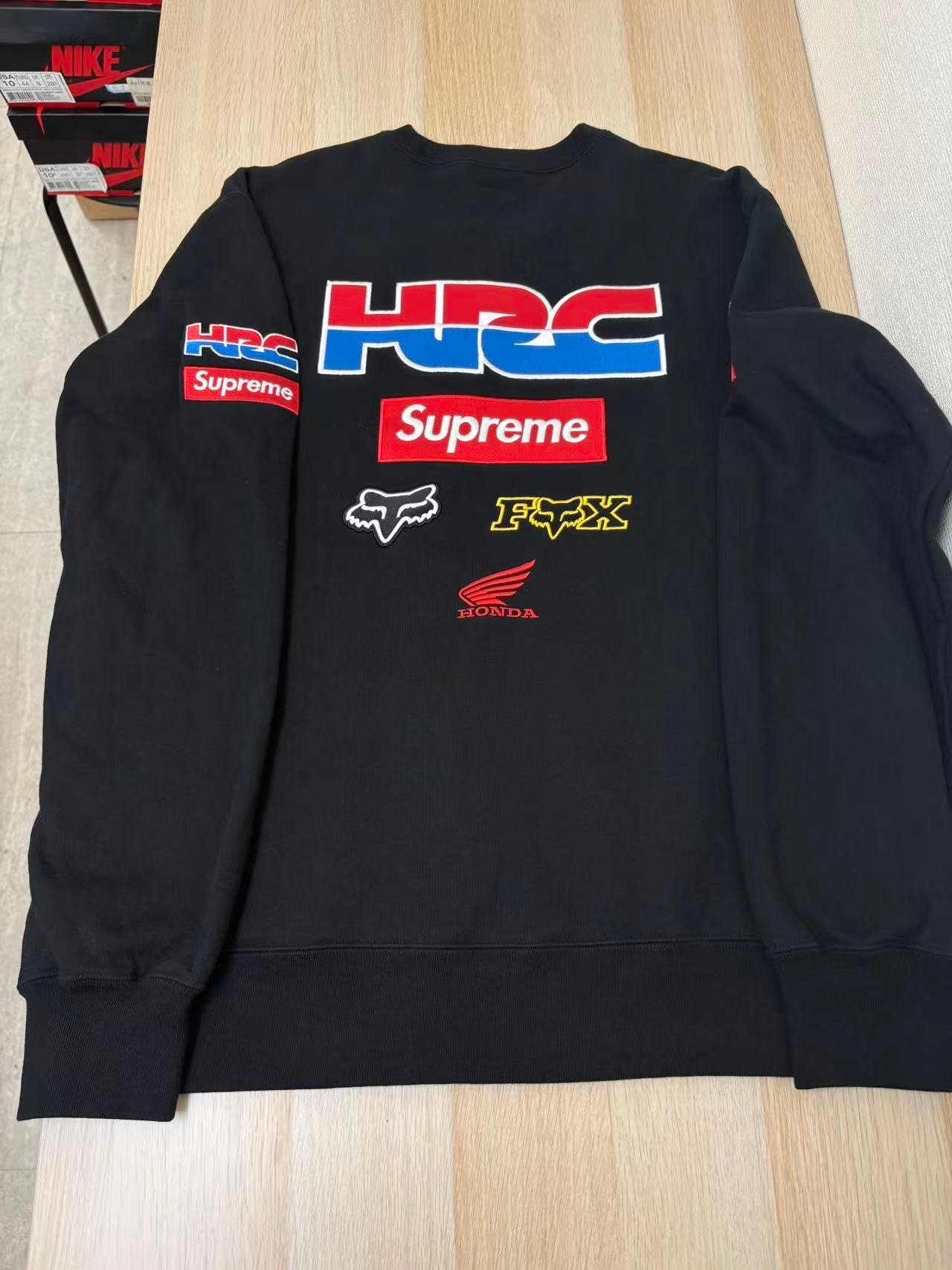 Supreme / Honda / Fox Racing Crewneck "Black"