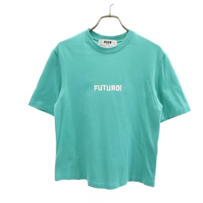 MSGM エムエスジーエム イタリア製 FUTURO 半袖 Tシャツ M エメラルドグリーン