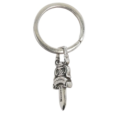 CHROME HEARTS クロムハーツ(原本無) その他アクセサリー RNG&No5 DGGR #5ダガー キーリング キーホルダー シルバー系【中古】