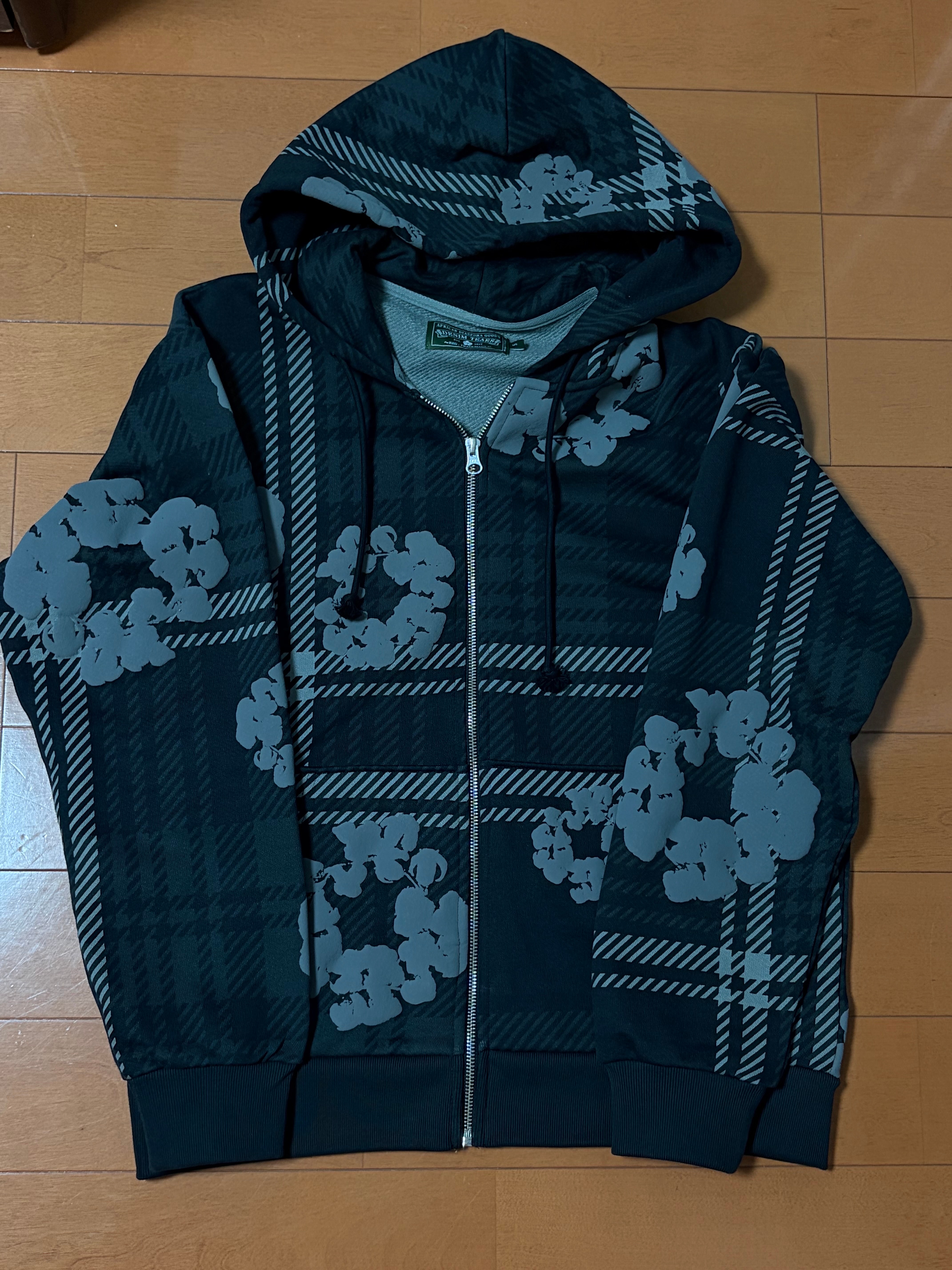 DENIM TEARS Black Lazarus Hoodie 