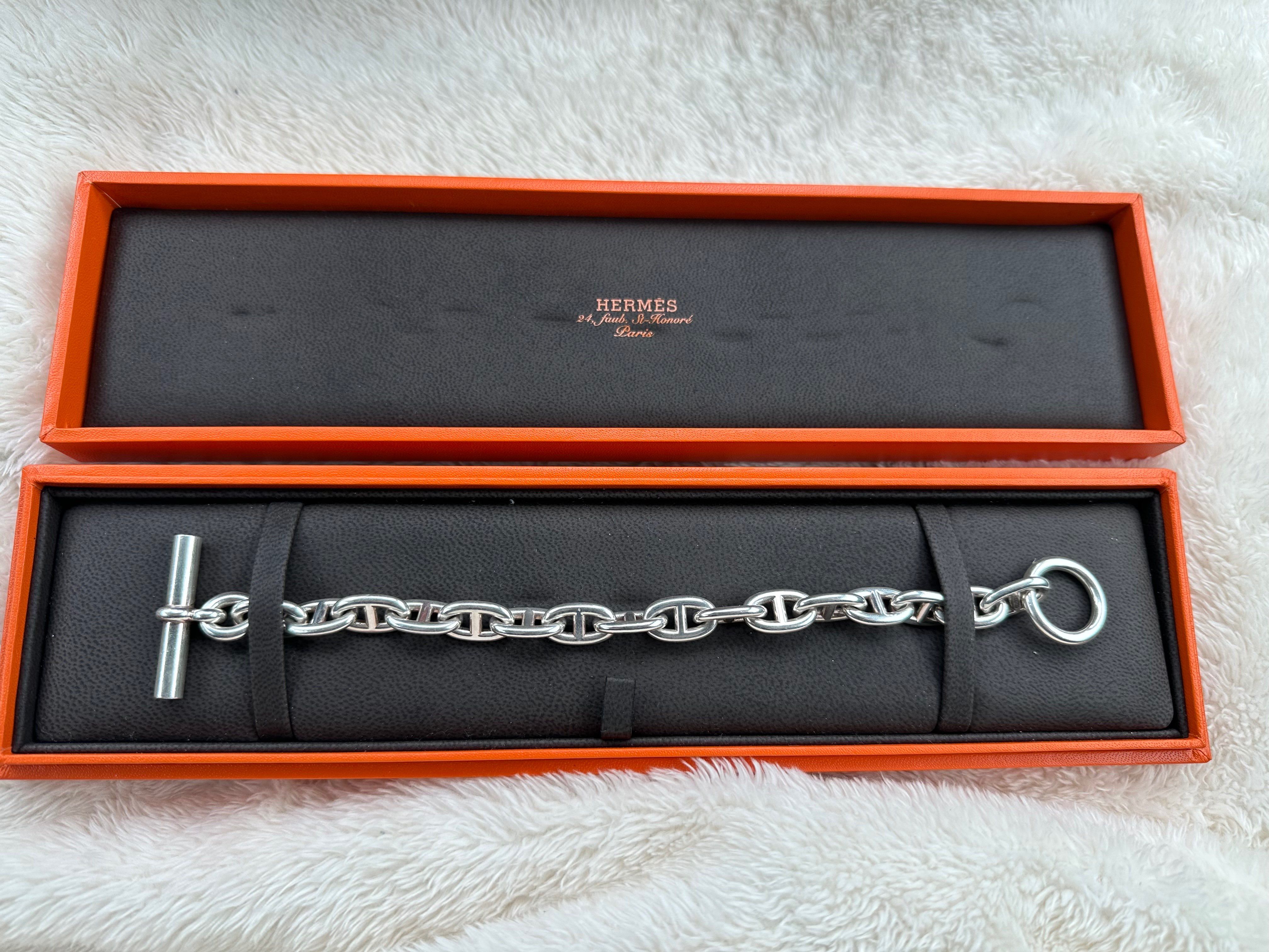 Hermes Chaine D'ancre MM Bracelet "Silver"