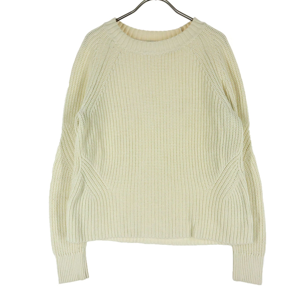 美品 GAP ギャップ 長袖 コットンニット セーター S ホワイト