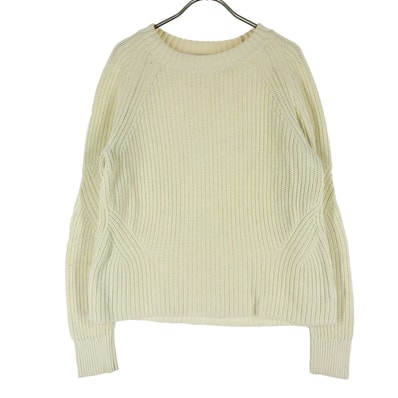 美品 GAP ギャップ 長袖 コットンニット セーター S ホワイト