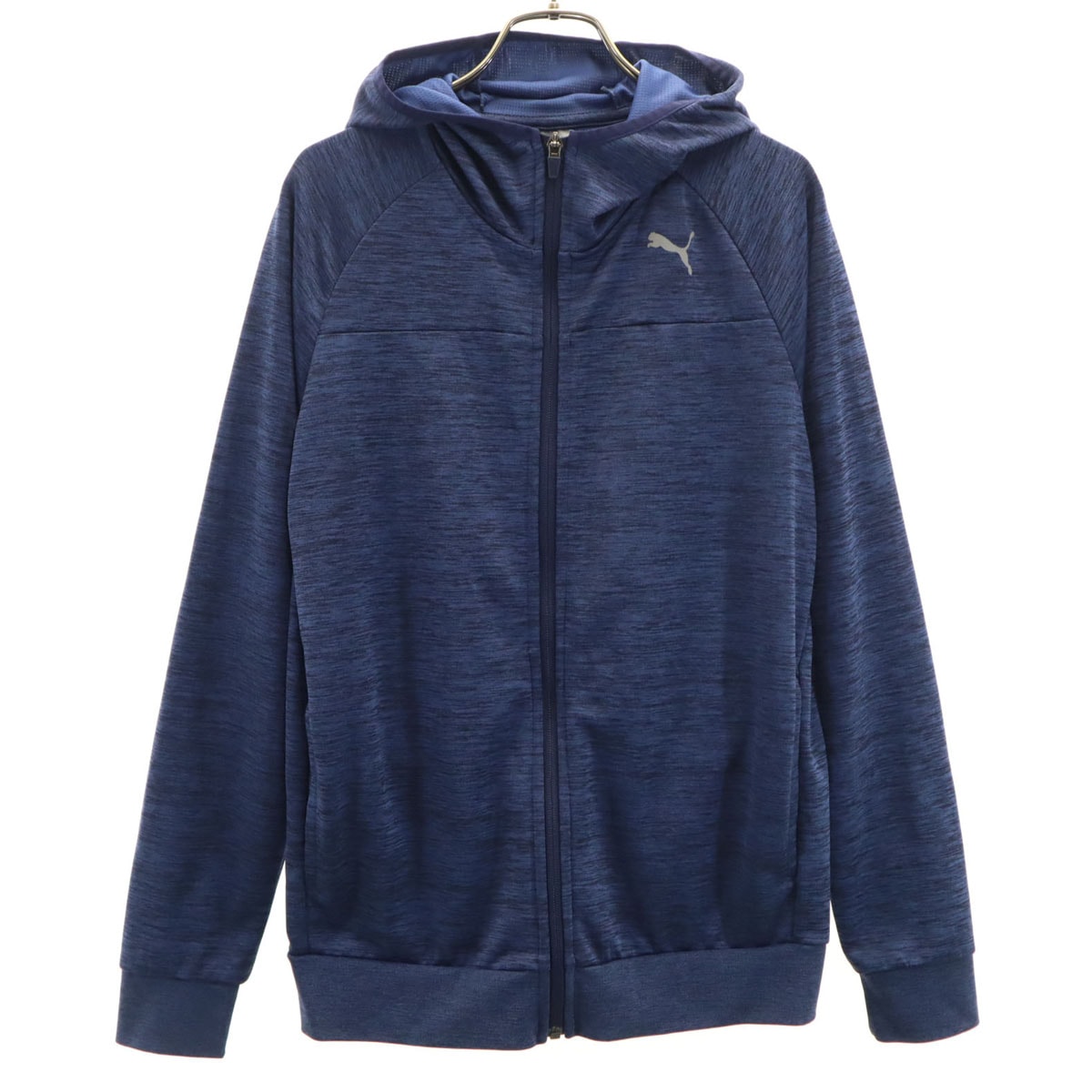 PUMA プーマ トレーニング 長袖 ジップパーカー S ネイビー